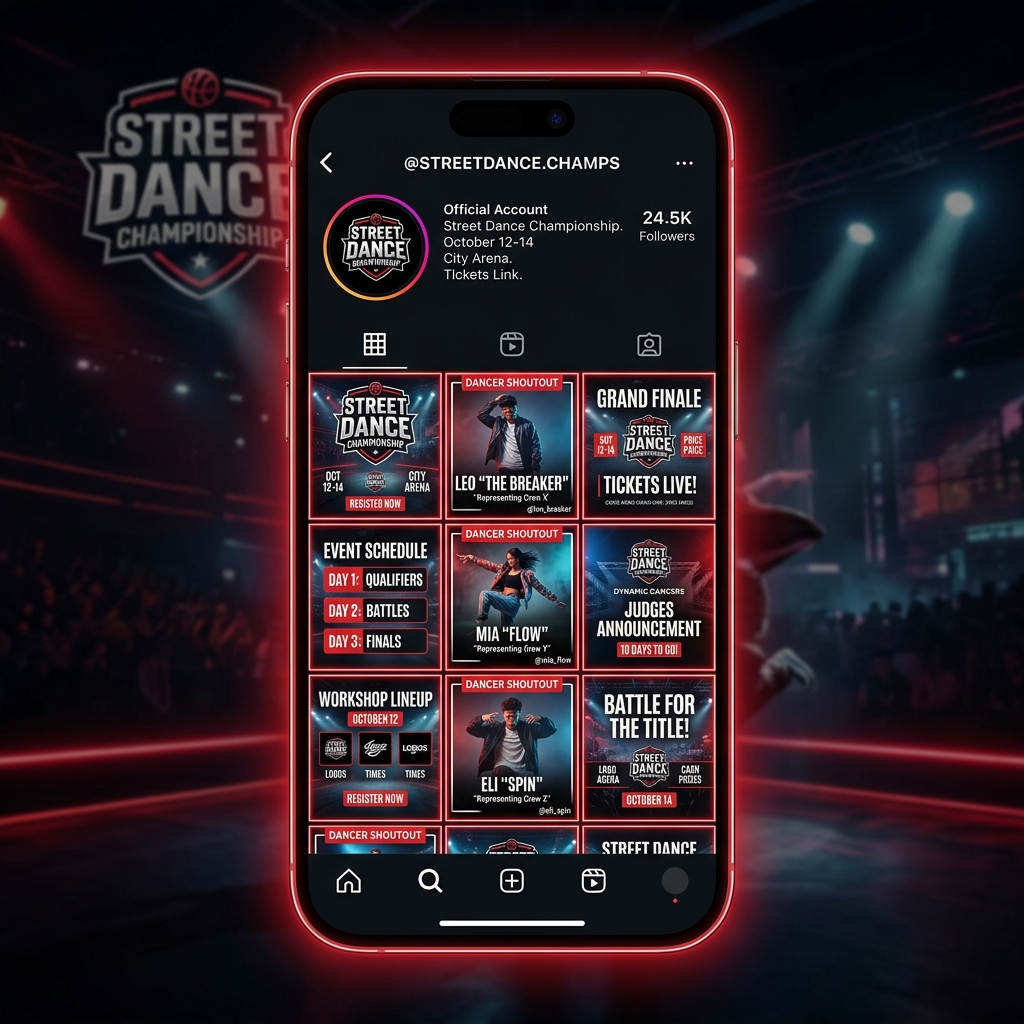 Promotion Feed Grid Mockup